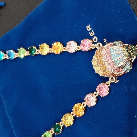 KURT GEIGER LONDON Multicolor Eagle Gemstone Necklace - Picture 2 of 12